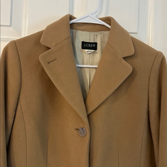 Women’s J. Crew Camel Colored Wool & Cashmere Coat Size 4 - Picture 3 of 8